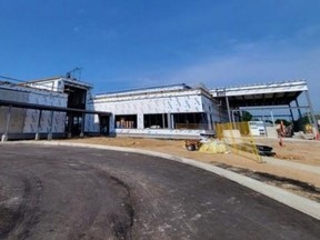 The new Markdale hospital under construction.