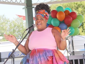 Susan Richards conducted a Caribbean dance workshop at the Riverwalk Amphitheatre as part of the 2022 Multicultural Festival in Pembroke. Anthony Dixon