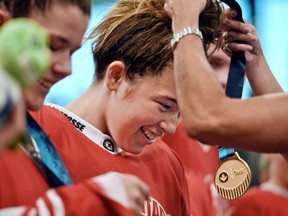 Sweaburg's Kate Foster helped Team Ontario win gold in box lacrosse at the Canada Summer Games in Niagara.