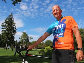 Sarnia's Roel Bus is taking part this month in his seventh Great Cycle Challenge for the SickKids Foundation.