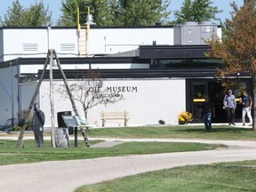 An international delegation visited the Fairbank and Oil Museum of Canada grounds in Oil Springs Saturday.  (Tyler Kula/ The Observer)