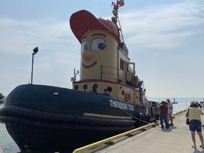 Theodore Too drew many people to the Port Dover pier during a visit last September. The tugboat is set to make a return visit to the lakeside community from Aug. 3 to 6.