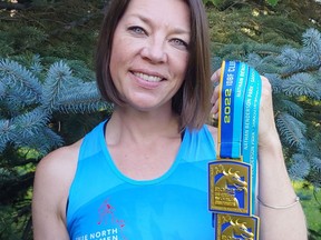 Melanie Cartier won three gold medals with True North Paddlers at the recent world dragonboat championships. She continues to travel to Toronto to race for True North. Supplied