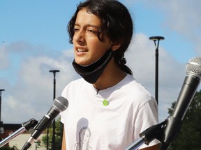 Local environmental activist Sophia Mathur.
