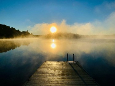 I am not a morning person, but I awoke at 6:50 a.m. to catch the sunrise on Shoofly Lake, north of Sudbury. I watched the mist dance, rise and dissipate as the day began. It was magical and so beautiful. While I generally prefer the night, I do love the quiet and peacefulness of a warm summer morning. There is a dispatch from the Koral Adventure Series on deck about my exploration of Shoofly Lake, which is just about as pretty a lake as you could find in our northern woods. Mary Katherine Keown/The Sudbury Star