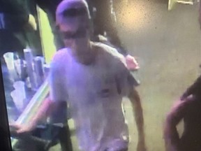 The Timmins Police Service is currently seeking to identify and locate the fourth male suspect involved in an assault and robbery that occurred July 2 on Wilcox Street. On Thursday, TPS released a still image and video of the suspect they are seeking.

Supplied