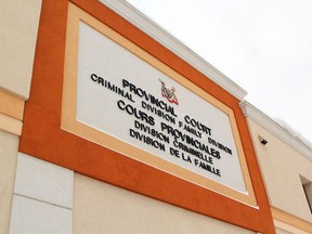 Sign hanging over the entrance of the provincial court house at The 101 Mall in Timmins.

The Daily Press file photo