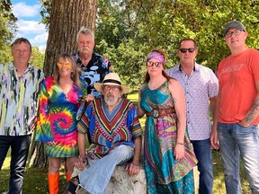 Spirit of the Sixties features Bill Morrow and Zach Stenton on guitars, Rebecca Gardiner, Kim Sterling and Dan Taylor on vocals and Jerry Gregson and John Gardiner on drums and bass. Handout