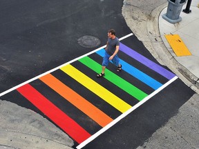 A rainbow crosswalk, similar to this one in Chatham, is coming to Dresden.