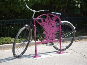 A bike rack desgin by Paul Robles.

SUBMITTED PHOTO
