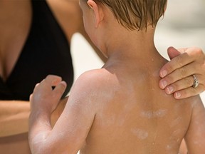 To prevent sunburn blisters, be sure to apply sunscreen regularly.
--Alberta Health Services