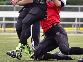 The future of the Wetaskiwin all-female tackle football program is up in the air as Wetaksiwin and District Amateur Football Association deals with gender issues.
Times file photo