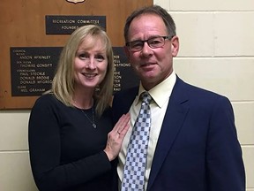 Bluewater Mayor Paul Klopp has been acclaimed as the municipality’s mayor for a second term. Pictured are Klopp and his wife Heather. William Proulx