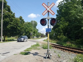 In the wake of another crash, residents and some councillors are asking that the railway crossing at Colborne Street in Chatham be looked at to see if safety enhancements, such as crossing arms, are warranted. Trevor Terfloth/Postmedia