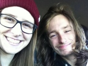 Stephanie Imeson, 25, from Chatham-Kent, and Derek Comartin, 27, from Stoney Point, died after their canoe capsized  in Northern Ontario on Aug. 30.. (Facebook)