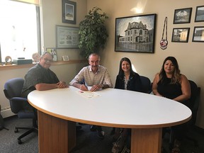 Mayor Irvine Ferris signed the proclamation on September 2, 2022, with coalition members Diane Thiesen, Lori Wieler, and Barry Rud. (Supplied photo)