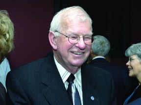 Former Brockville mayor Ben TeKamp is congratulated after being named Citizen of the Year in this 2006 file photo.