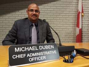 Michael Duben officially stepped into his role as Chatham-Kent's new chief administrative officer on Thursday. (Trevor Terfloth/The Daily News)