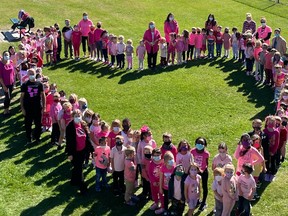 Staff and students from Westmount Avenue Public School wore pink in 2021 for “Stand Up Against Bullying Day.” Rainbow District School Board will mark its 15th Wear Pink Day on Sept. 15, 2022. Supplied