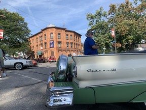 A large crowd was on hand in Thamesville on Sept. 10 for the annual Art Kemp Memorial Car Show. The community’s main street, and a few side streets, were crowded with vintage automobiles and trucks, including a 1956 Mercury pickup truck, 1954 Chrysler Windsor convertible and a 1937 International pickup truck. Peter Epp/Chatham This Week