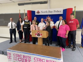Emergency services organizations are partaking in a rather unique competition in an effort to raise money for breast cancer research.