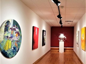 Eye 4 Art is returning to the Thames Art Gallery, with an exhibition scheduled for Nov. 18 to Jan. 14. Shown is the Art Gallery earlier this year playing host to Bonnie Devine's exhibition, titled 'La Rábida, Soul of Conquest. Handout