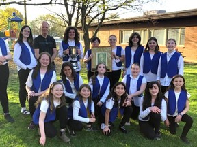 Stratford's Avon Public School Choir has once again taken first place at the Ontario Music Festival Association's Florine Despres Class 108 elementary school choir competition after competing virtually in June. Pictured are the members of the 2021-2022 Avon Public School Choir. (Submitted photo)