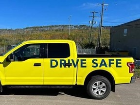 A speed enforcement vehicle with photo radar in a supplied image from the Regional Municipality of Wood Buffalo.