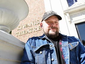 Rob Bellamy, organizer of the Chathan-Kent Independent Film Festival, is shown outside the Kiwanis Theatre in 2019. The 2022 edition of the festival will be held at the theatre Sept. 30-Oct. 2. (Fil photo/Postmedia Network)