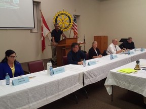The Dresden Rotary Club hosted a forum for council candidates in Ward 4 North Kent on Tuesday night. (Trevor Terfloth/The Daily News)