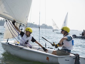 Cadets from Alberta participate in the Alberta Sailing Provincial Championships at the Calgary Yacht Club on September 2-4, 2022. Photo credit: CPO2 Cidrielle Concepcion, Cadet Correspondent. RCSU (NW).