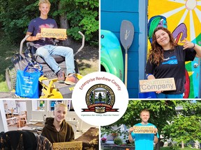 The Summer Company Program offered by Enterprise Renfrew County recently wrapped up a successful season with four student entrepreneurs completing the program. Program participants (clockwise from top left) were Jayden Collier, Collier Lawn Care; Calla Chantrell, KayakHER; Noah Pritchard, Quality Lawn Care by Noah and Evelyn Nickerson, Ehvealen Mixed media art and clothing. County of Renfrew photos