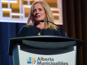 Alberta NDP Leader Rachel Notley speaks at Alberta Municipalities convention and trade show at Calgary Telus Convention Centre on Friday, Sept. 23, 2022. PHOTO BY AZIN GHAFFARI /Postmedia