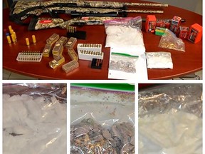 Chatham-Kent seized weapons and drugs from a Dresden area home on Thursday, resulting in several charges being laid against a Camden Township man. (Handout)