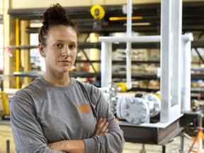 From bartender to apprentice pipefitter, Courtney Axford made a career switch after taking an Ontario program that exposes young people to career options in the skilled trades. The London woman is working with an industrial contractor in the city. Mike Hensen/Postmedia