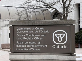 Ottawa courthouse sign