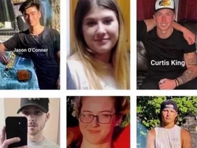 Hundreds of tearful mourners are offering tributes and remembering six young lives cut short in last weekend’s car crash in Barrie.
