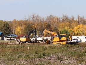 Equipment has moved on site, and site preparation work has begun for the Legion Street extension project, according to the Town of Whitecourt.
