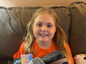 Kyliegh Janes is recreating her Socktober campaign from last year but collecting hats and mittens this year as well as socks to donate to area shelters.