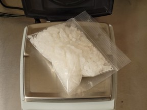 OPP identify this as methamphetamine seized during a four-month investigation into drug trafficking in Grey, Bruce, Huron and Perth counties. (OPP photo)