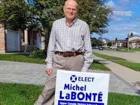 Michel LaBonte on the campaign trail.