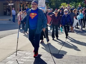 Walkers during the 2022 Walk for OSHaRE fundraiser in Owen Sound, Ont. on Friday, Sept. 23, 2022. (Scott Dunn/The Sun Times/Postmedia Network)