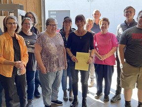 Community volunteers organized the community food drive event on Sept. 24, to collect food donations for the Pincher Creek and District Community Food Centre.