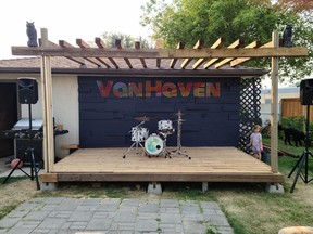 The VanHaven stage. The venue's first show is this Saturday from 3-7 PM. Photo supplied.