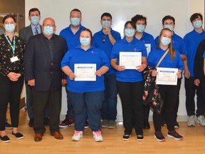 Certificates of Internship were presented to the first group of Project SEARCH HSN participants during the launch at Health Sciences North on Aug. 30. Supplied