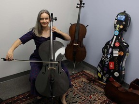 Cello teacher Amber Walton-Amar, who grew up in the scenic Tyendinaga Township hamlet of Lonsdale, is a fully qualified cello teacher, one of 11 now on staff at the new Pinnacle Music Studios. JACK EVANS PHOTO