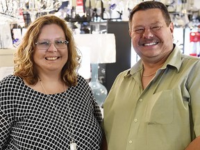 Paula and Chris Finkle are the third generation of the Finkle family to operate Finkle Electric Ltd. at 334 Pinnacle St. in Belleville since it originally opened in 1919. VIC SCHUKOV PHOTO