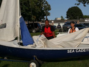 Belleville Sea Cadets, PO1 Dante Duffus and Leading Cadet Ethan Yoo attended Intermediate Sail Training at HMCS Quadra in Comox, BC, receiving qualifications in the Can Sail 2, boating licence, and radio licence. DONA NEVES PHOTO