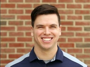 Brantford's Chad Muise, head coach for the women's softball team at Houghton University in New York State, was recently named the National Christian College Athletic Association softball coach of the year. Submitted
