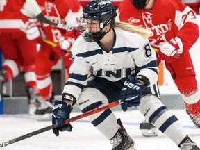 Brantford's Nicole Kelly will be entering her junior season with the University of New Hampshire's women's hockey team. Submitted